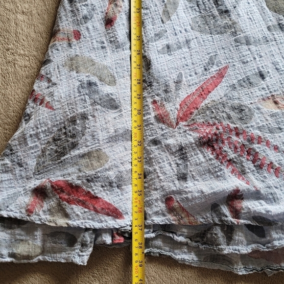 Angela Mara sleeveless cotton blend midi dress size small - Picture 11 of 13